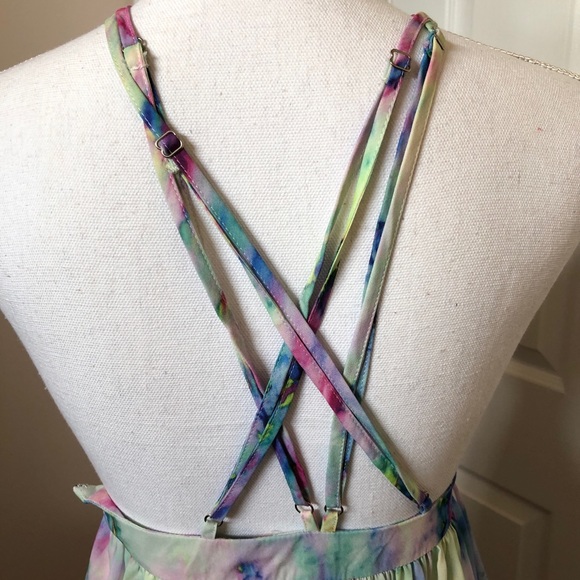 L’Atiste by Amy Watercolor Maxi Dress SZ S - Picture 4 of 10